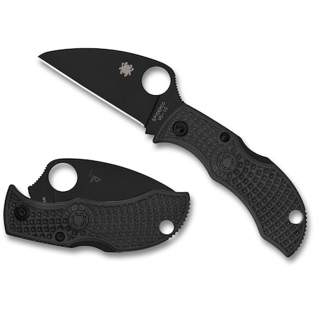 Spyderco 2024 Spyderco Reveal 6 Manbug Wharnclife Black Blade Plain Edge SPY-MBKWPBK